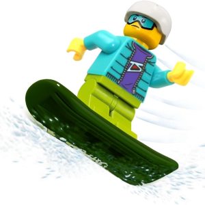 Best Lego City Snowboarder Minifigure With Goggles & Snowboard