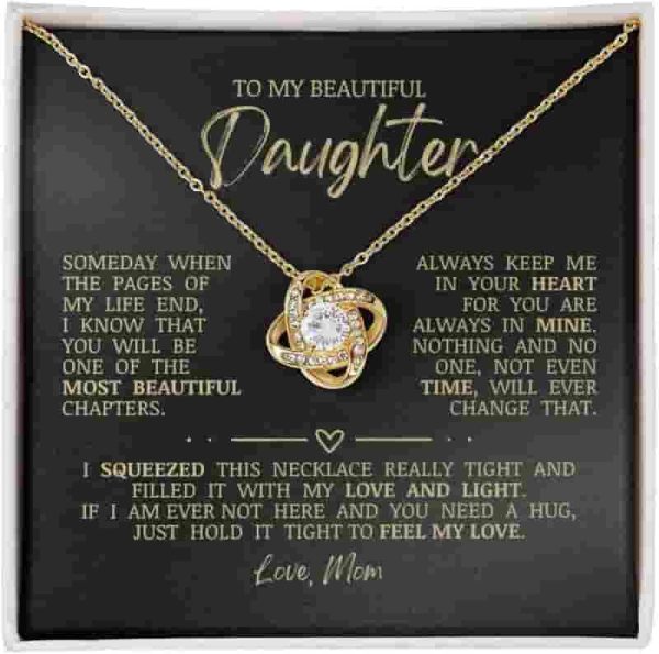 Best Love Knot Necklace Gift For Daughter - Sentimental Jewelry