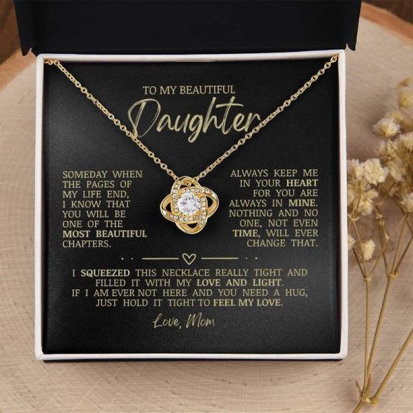 Best Love Knot Necklace Gift For Daughter - Sentimental Jewelry - Image 3