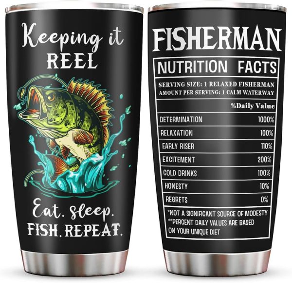 Best Fishing Tumbler Gifts For Men - 20oz Birthday Idea