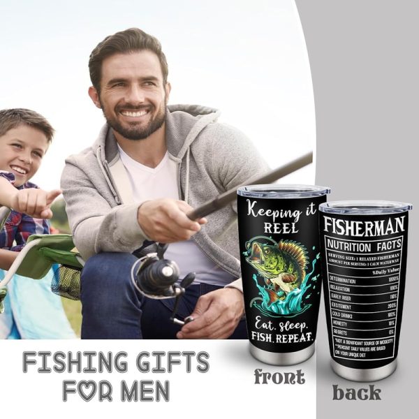 Best Fishing Tumbler Gifts For Men - 20oz Birthday Idea - Image 4
