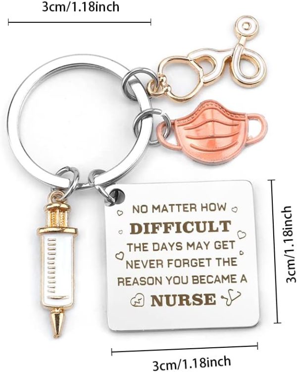 Best Nurse Graduation Keychain Gift For Women – Appreciation Jewelry - Image 2