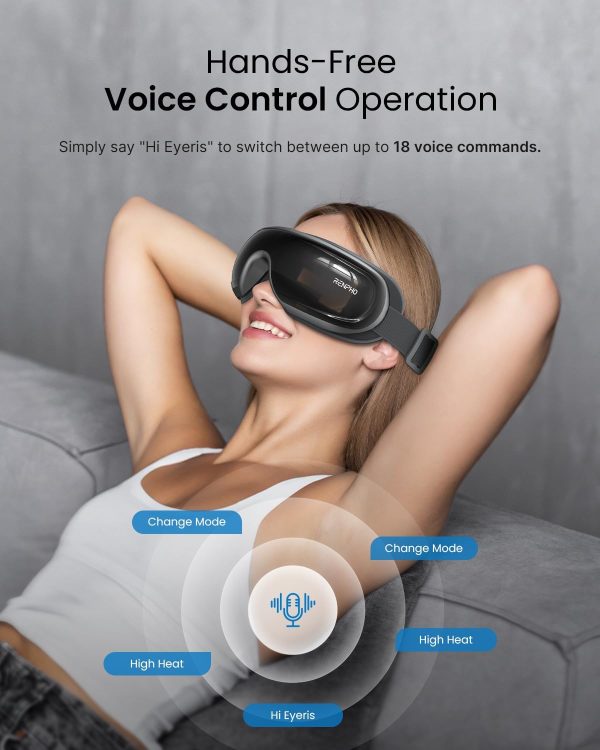 Renpho Heated Eye Massager With Cooling & Voice Control - Perfect Gifts For Mom - Image 3