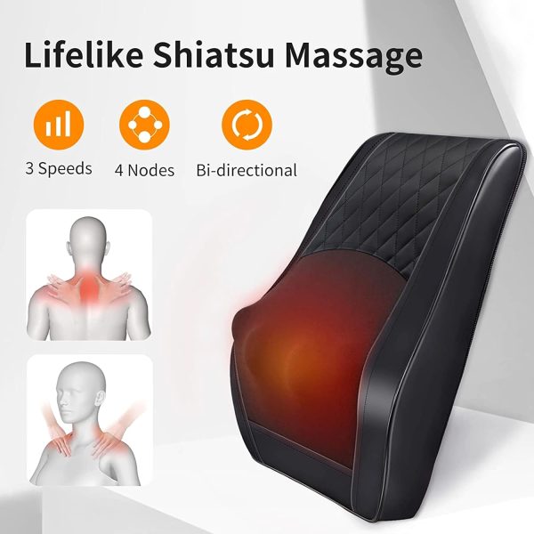 Best Neck & Back Massager With Heat - Ultimate Pain Relief - Image 4