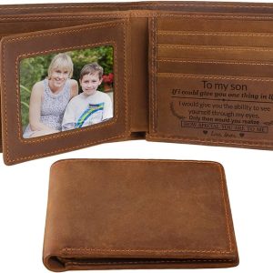 Best Personalized Engraved Wallet - Graduation Gift For Son
