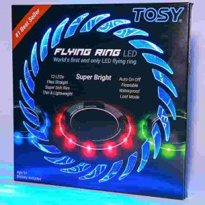 Tosy Led Flying Ring - Super Bright, Waterproof Toy