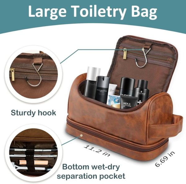 Best Personalized Leather Dopp Kit For Men - Custom Gifts - Image 4