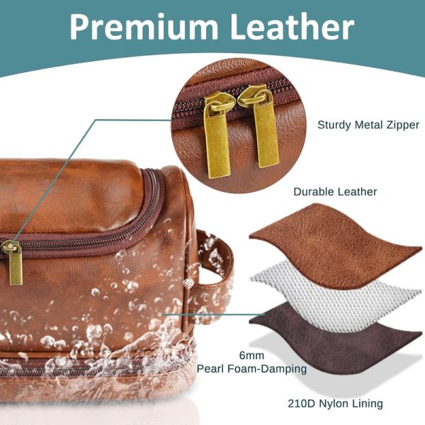 Best Personalized Leather Dopp Kit For Men - Custom Gifts - Image 5