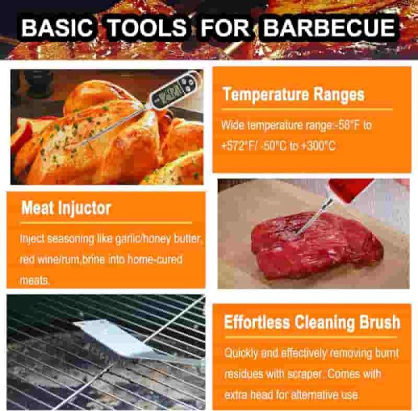 Grilljoy 24pcs Bbq Tools Set - Perfect Grill Gifts For Men - Image 6