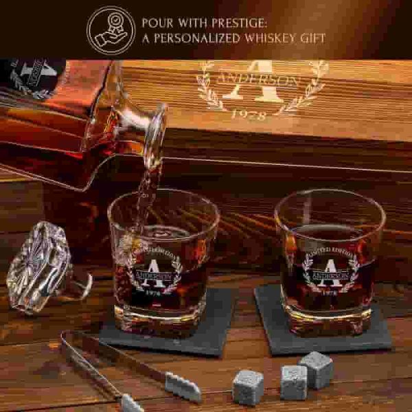 Best Personalized Whiskey Decanter Set - Perfect Gift For Men - Image 5