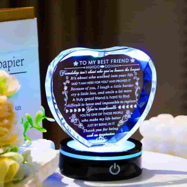 Top Best Friend Birthday Gifts For Women - Crystal Heart Led - Image 4