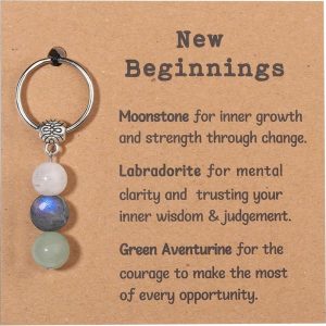 Healing Crystal Keychain For Anxiety Relief - New Beginnings Gift