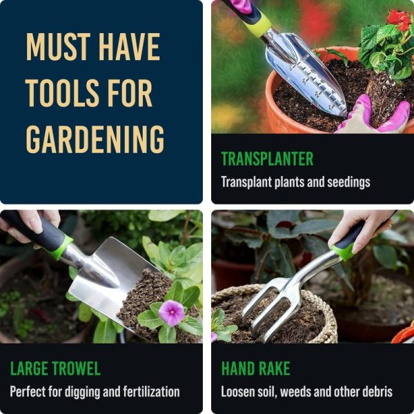 22-piece Heavy Duty Gardening Tool Set - Best Gardening Gift For Women & Men - Image 3