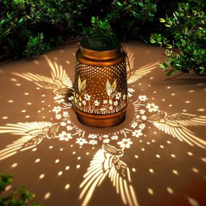 Best Hummingbird Solar Lantern - Waterproof Led Garden Decor Gift