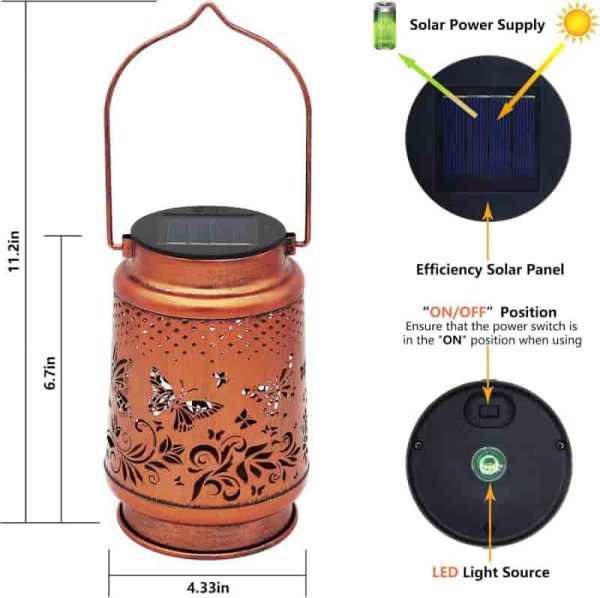 Butterfly Solar Lanterns - Outdoor Waterproof Garden Décor Gift - Image 5