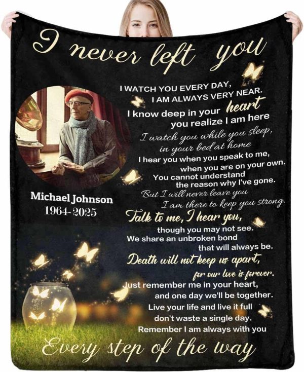 Personalized Memorial Blanket With Photos For Loved Ones