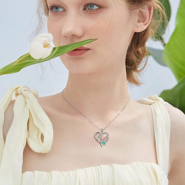 Best 925 Silver Sister Necklace - Birthstone Jewelry Gift - Image 2
