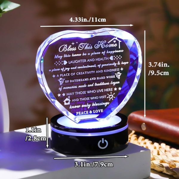 Best Crystal Housewarming Gift With Led Base For New Homes - Image 2