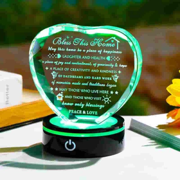 Best Crystal Housewarming Gift With Led Base For New Homes - Image 3