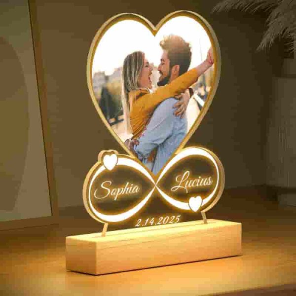 Personalized Led Picture Frame With Photo - Perfect Gift For Any Occasion - Image 2