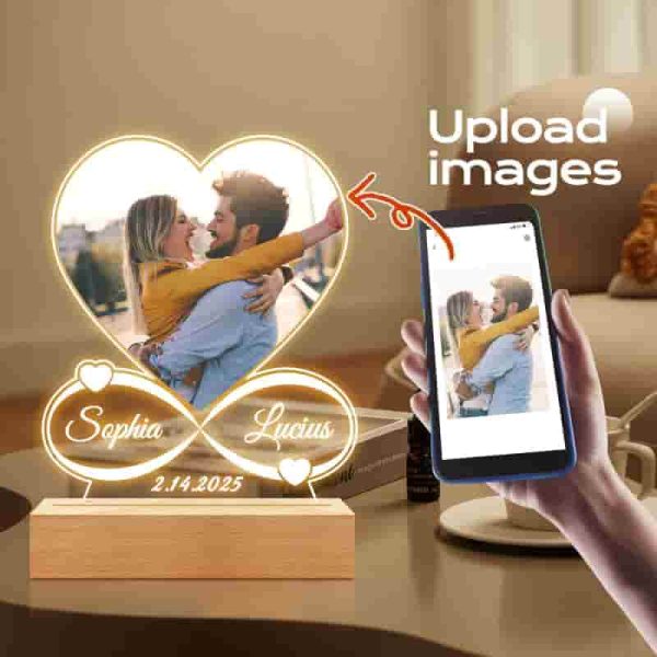 Personalized Led Picture Frame With Photo - Perfect Gift For Any Occasion - Image 3