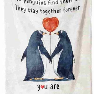 Romantic Penguin Blanket - Best Gift For Couples