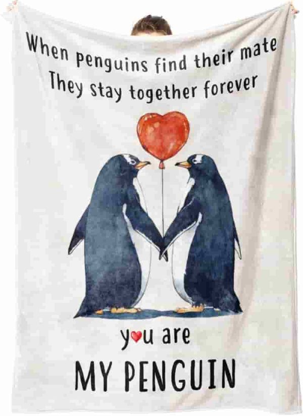 Romantic Penguin Blanket - Best Gift For Couples