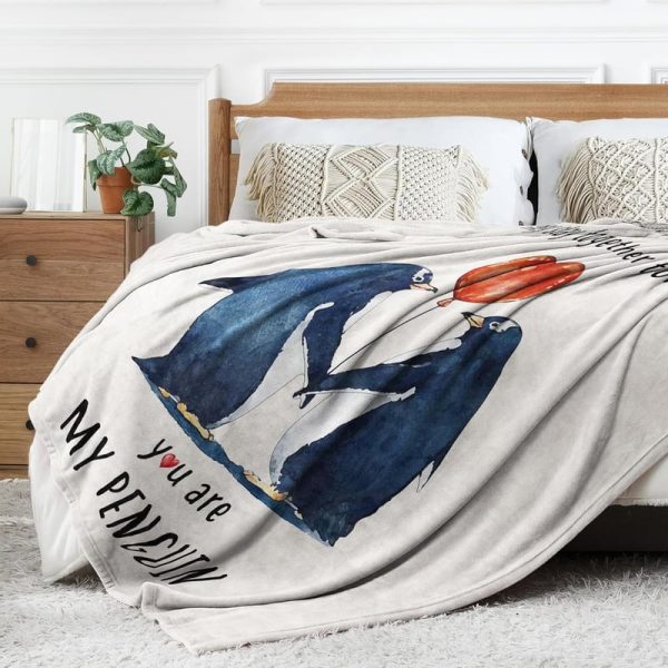 Romantic Penguin Blanket - Best Gift For Couples - Image 5