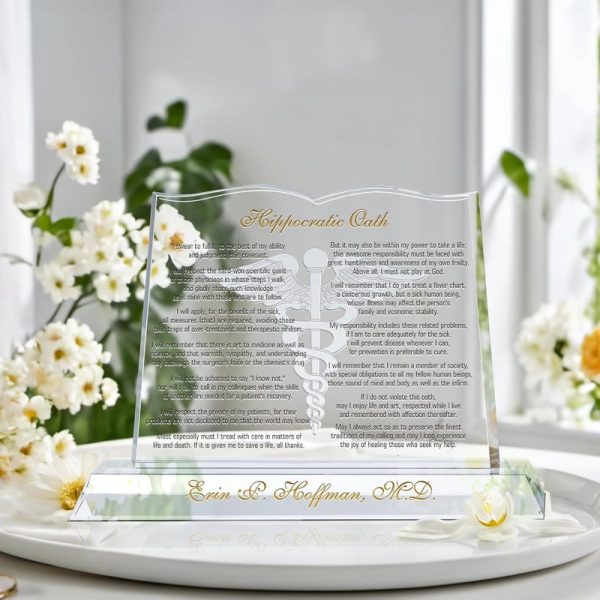 Best Personalized Hippocratic Oath Gift For Doctors - 12" - Image 2