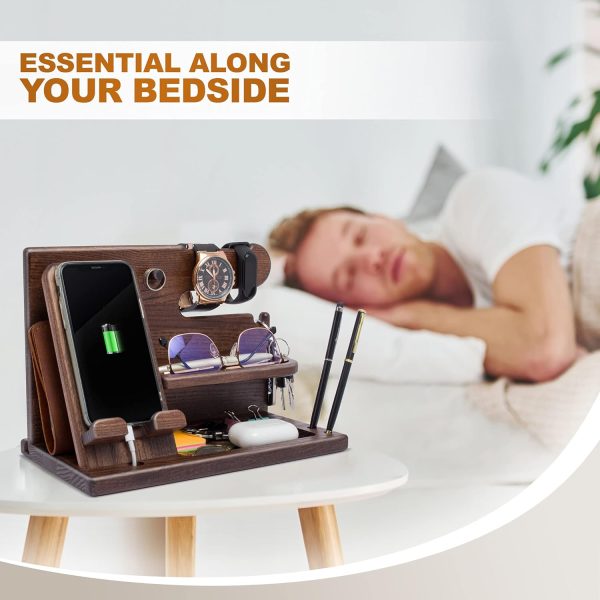 Top Men's Wood Phone Docking Station - Best Gift For Him - Image 5