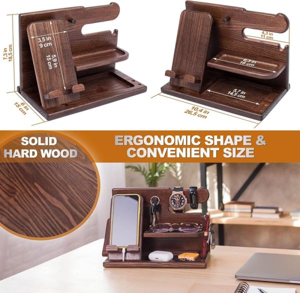 Top Men's Wood Phone Docking Station - Best Gift For Him - Image 6