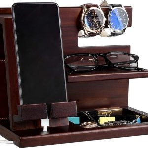 Best Wooden Phone Docking Station For Men - Personalized Gift