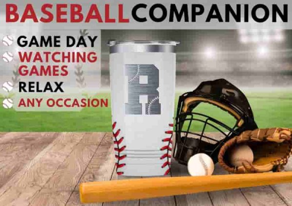 Personalized Baseball Gifts - 20oz Tumbler For Players & Coaches - Image 5