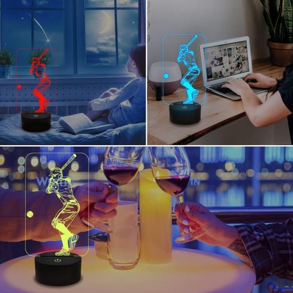 Best 3d Baseball Night Light For Kids & Fans - 16 Colors - Image 5
