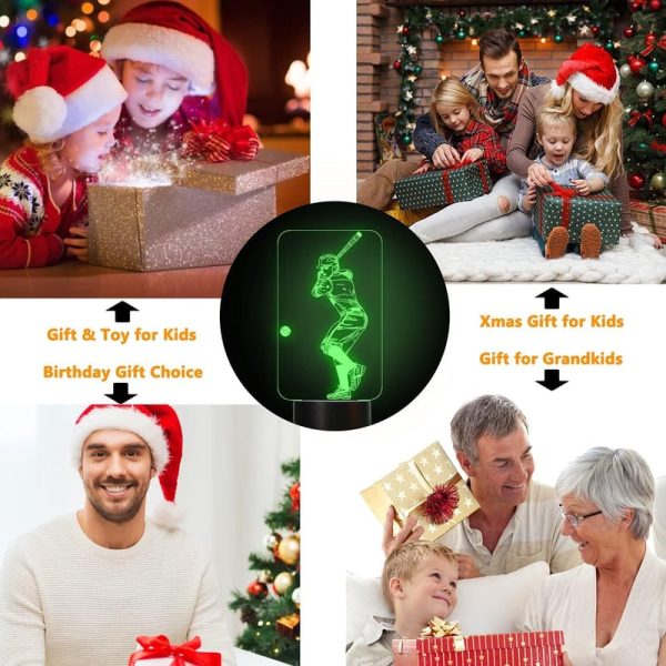Best 3d Baseball Night Light For Kids & Fans - 16 Colors - Image 6