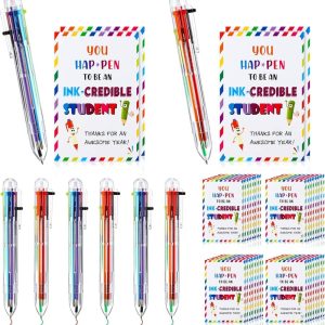 Best 30 Pcs Student Gifts - Multicolor Pens & Cards