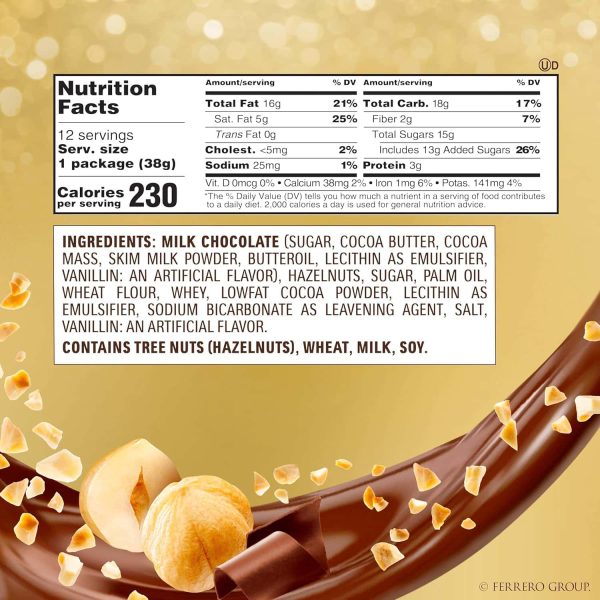 Ferrero Rocher Gourmet Milk Chocolate Hazelnut Gift Box - Image 2