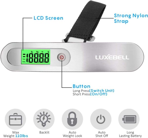 Traveler's Handheld Luggage Scale 110lbs - Image 2