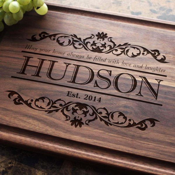 Custom Engraved Wedding Charcuterie Board
