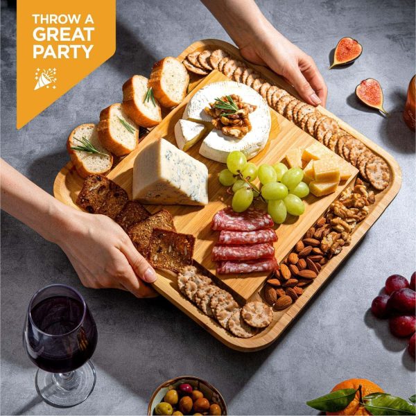 Bamboo Cheese Board Set: Housewarming, Wedding Gift - Image 2