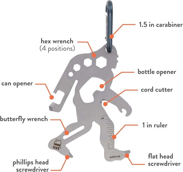 Compact Durable Stainless Steel Multi-tool Carabiners - Image 2