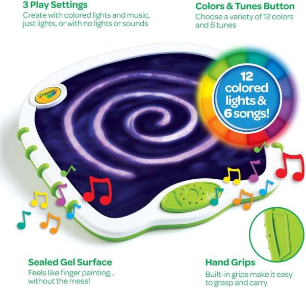 Crayola Toddler Sensory Light-up Drawing Pad Toy - Image 3