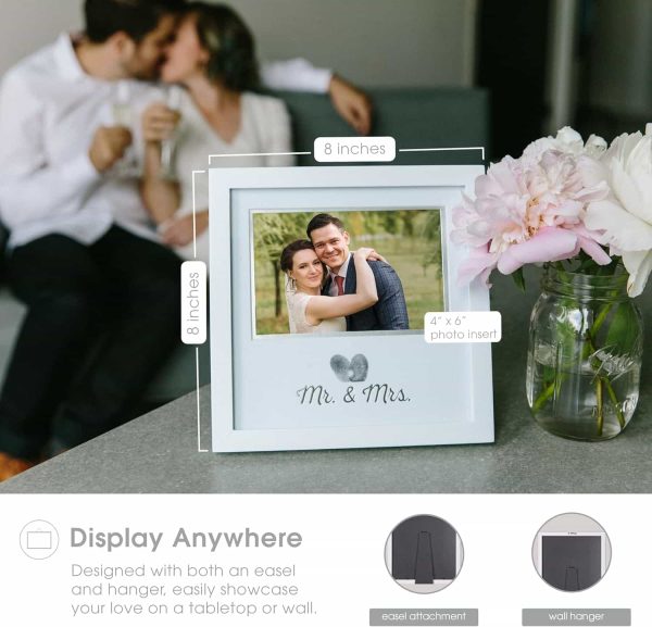 Pearhead Thumbprint Frame Kit Wedding Keepsake Bridal Gift - Image 3