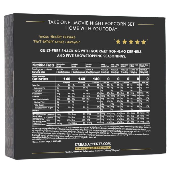 Urban Accents Gourmet Popcorn Variety Set (8-pack) - Image 2