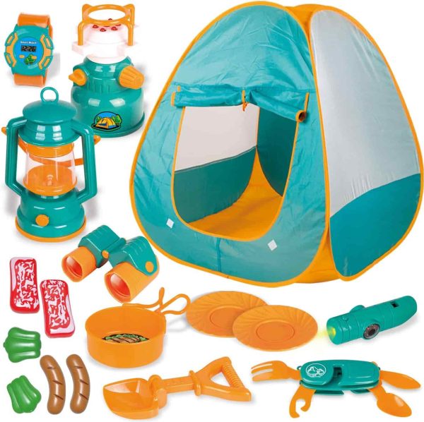 Kids Camping Adventure Pop Tent Toy Set