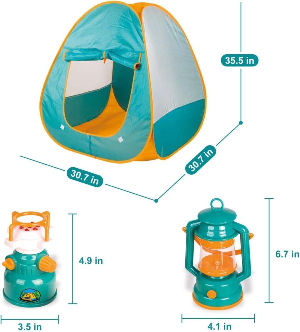 Kids Camping Adventure Pop Tent Toy Set - Image 3