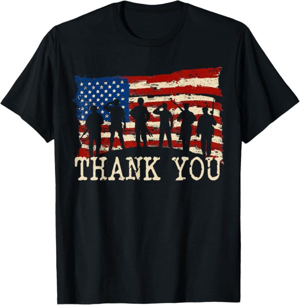 Veteran Pride Patriotic American Flag T-shirt
