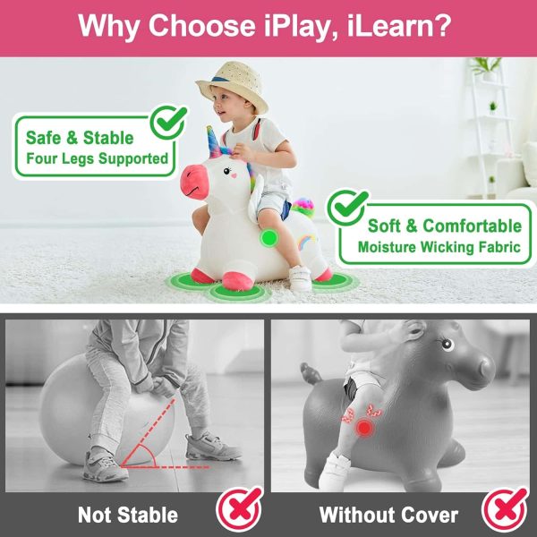 Hopping Unicorn Toddler Plush Bouncer Toy - Image 3