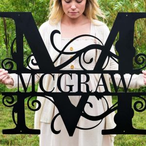 Personalized Metal Name Sign