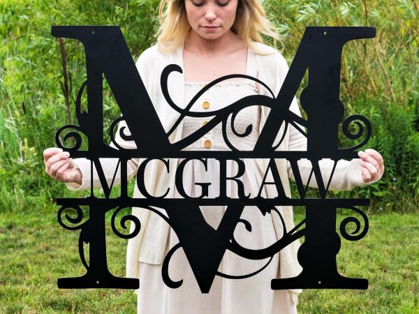Personalized Metal Name Sign